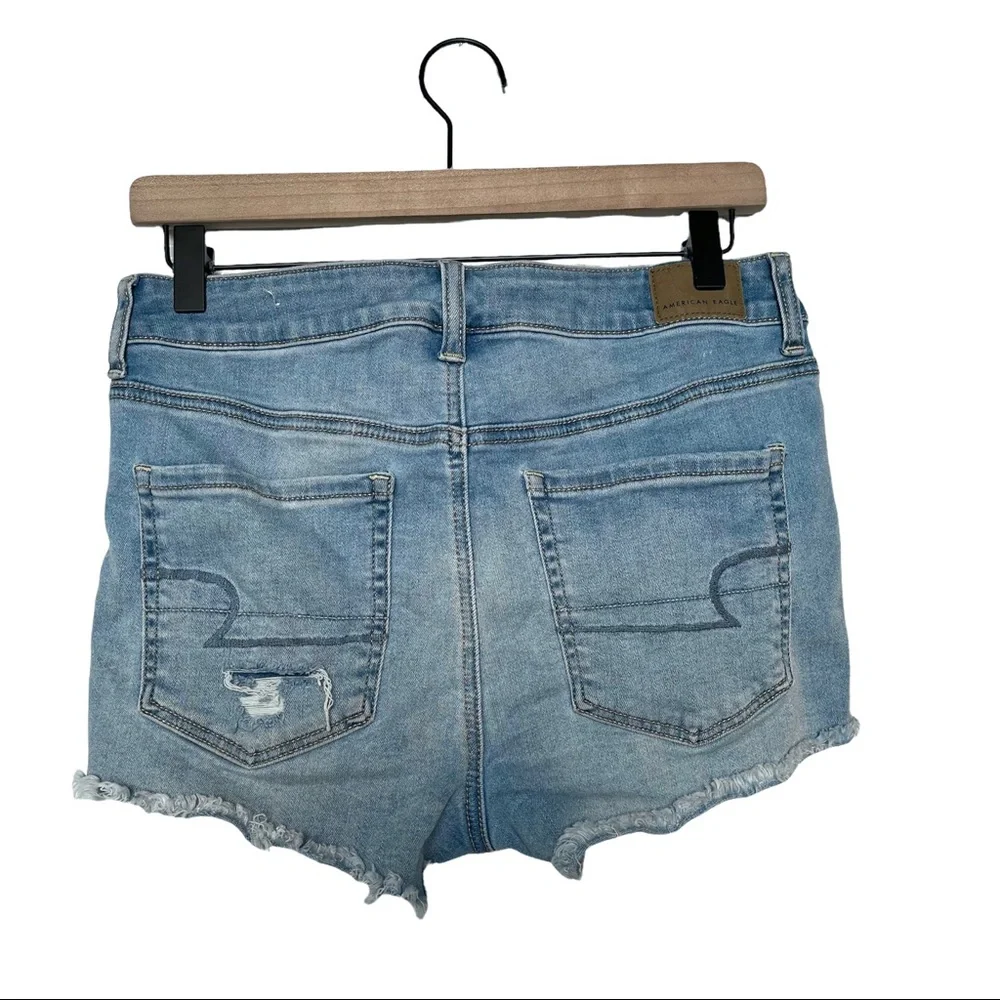 American Eagle Hi-Rise Shortie Cutoff Jean Shorts - Picture 7 of 7